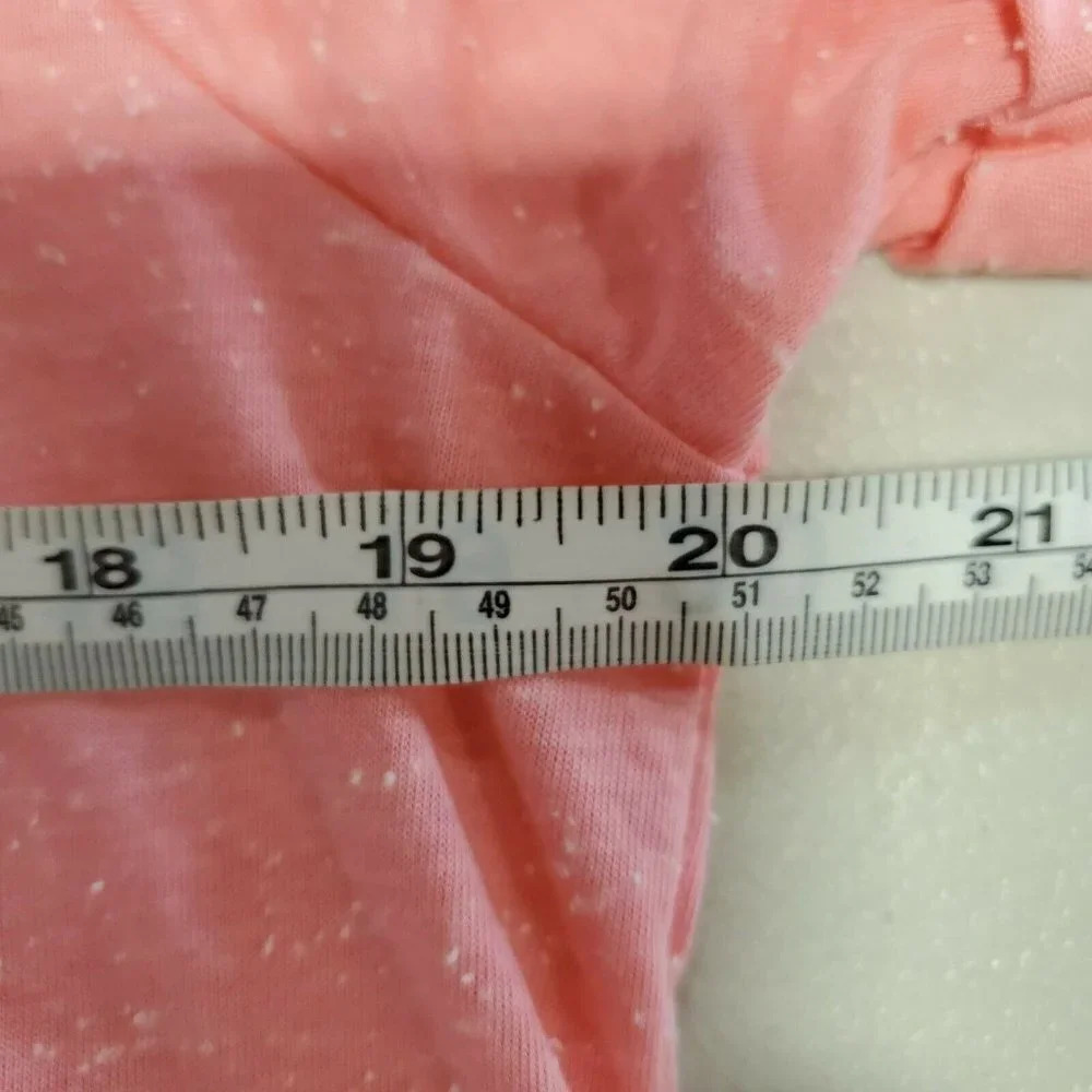 Cotton Emporium Short Sleeve Speckled Pink T-Shirt - Picture 7 of 8